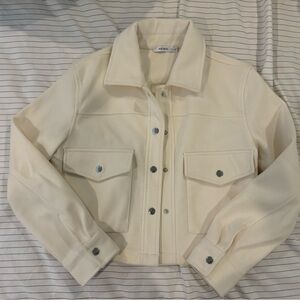 Cropped Button Down Jacket